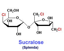 Sucralose molecule